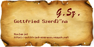 Gottfried Szeréna névjegykártya