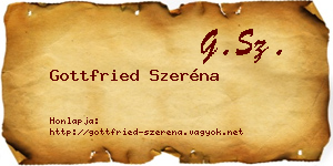 Gottfried Szeréna névjegykártya